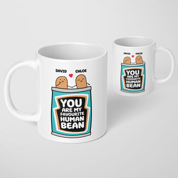 Favourite Human Bean Funny Mug Valentines Day, 2 of 6