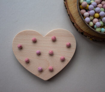 Wooden Heart Counting Board, 3 of 4