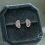 Sterling Silver Mitochondria Stud Earrings, thumbnail 5 of 12