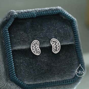 Sterling Silver Mitochondria Stud Earrings, 5 of 12