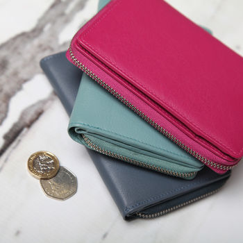 Personalised Ladies Medium Leather Wallet, 7 of 10