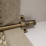 Antique Brass Stair Rods With Piston Finials, thumbnail 1 of 6