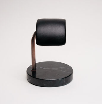 Nero Marquina Marble Watch Stand Bronze, 3 of 6