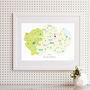 Personalised County Durham Map: Add Favourite Places, thumbnail 4 of 4