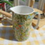 Medium China Jug In Golden Lily Design, thumbnail 2 of 9