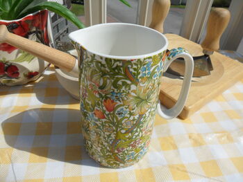 Medium China Jug In Golden Lily Design, 2 of 9
