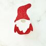 Six X Christmas Gnome Glitter Drinks Toppers, Cocktails, Mulled Wine, Festive Drinks, Scandinavian Gnom, thumbnail 5 of 7