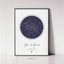 Girlfriend Personalised Gift, Custom Star Map Print, Valentines Day Couple Gift The Night We Met, thumbnail 10 of 12
