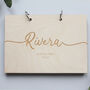 Personalised Cursive Surname Wedding Guestbook, thumbnail 1 of 5