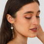 Gold Plated Cosmic Planet And Star Drop Earrings, thumbnail 1 of 8