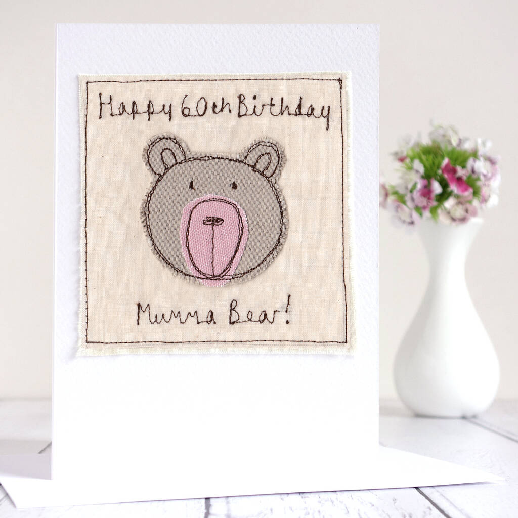 Personalised Bear Birthday Card For Her, 1 of 12