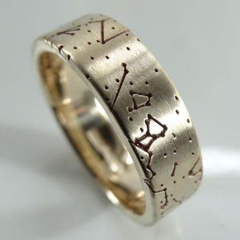 Custom Star Map Wedding Rings, 10 of 12