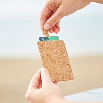 Natural Cork Sliding Credit Card Holder, 2 of 5