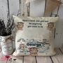 Personalised Teddy Bear Pocket Pillow, Kids Reading Cushion, thumbnail 2 of 2