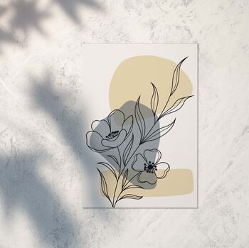 Abstract Botanical Art Print, Cuts Outs Print, 2 of 6