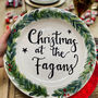 Personalised Hand Painted Family Christmas Plate, thumbnail 2 of 2