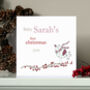 Personalised Baby's First Christmas Card, thumbnail 3 of 3