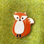 Fox Enamel Pin Badge, thumbnail 1 of 5