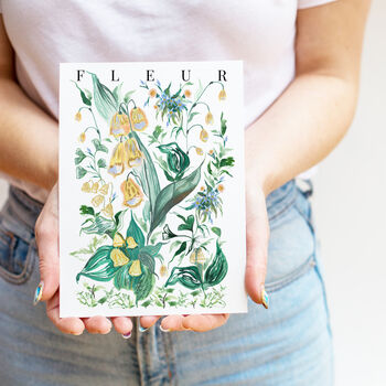 May Lily Of The Valley Birth Flower Print And Name, 3 of 5