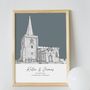 Custom Wedding Venue Print Anniversary Gift, thumbnail 3 of 6