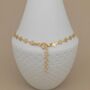 18ct Gold Plated Flat Star Anklet, thumbnail 3 of 4