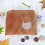 Embroidered Linen Acorn Purse, thumbnail 5 of 5