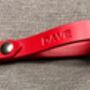 Personalised Red Leather Keyring, thumbnail 5 of 10