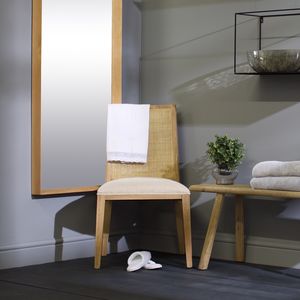 Unique And Unusual Furniture Notonthehighstreet Com Sandhurst Rattan Back Dining Chair With Fabric Seat