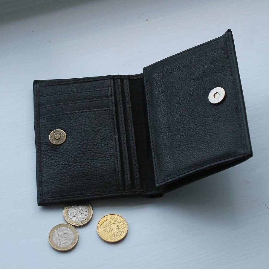 personalised men&#39;s leather wallet with coin pocket by nv london calcutta | comicsahoy.com