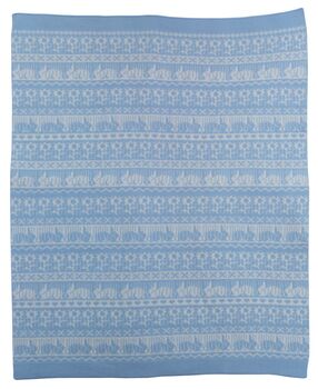 Cashmere Baby Blanket In Blue, 5 of 7