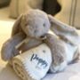 Personalised Cuddly Rabbit And Blanket, thumbnail 1 of 4