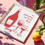 On Wednesdays We Drink Rosé Illustrated Wine Print, thumbnail 1 of 6