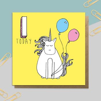 Unicorn Age Card: Ages One To 10, 2 of 10