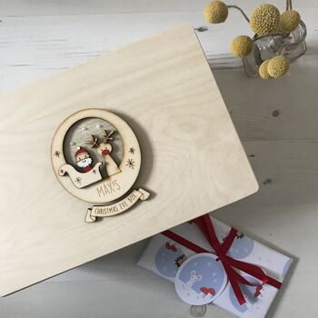 Personalised Cute Santa Christmas Eve Box, 2 of 3