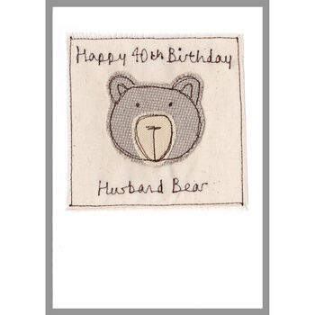 Personalised Bear Birthday Card For Him, 9 of 12