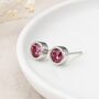 Sterling Silver October Birthstone Stud Earrings – 7mm, thumbnail 1 of 7