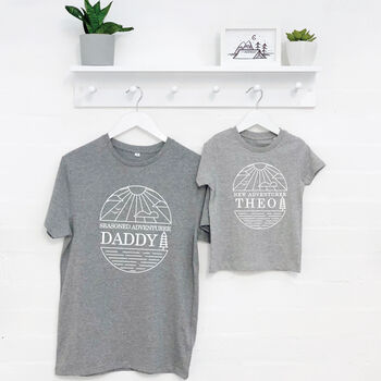 Adventurer Personalised Father And Child T Shirts, 6 of 7