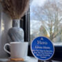Polished Metal Heritage Gift Blue Plaque For Dad, thumbnail 3 of 3