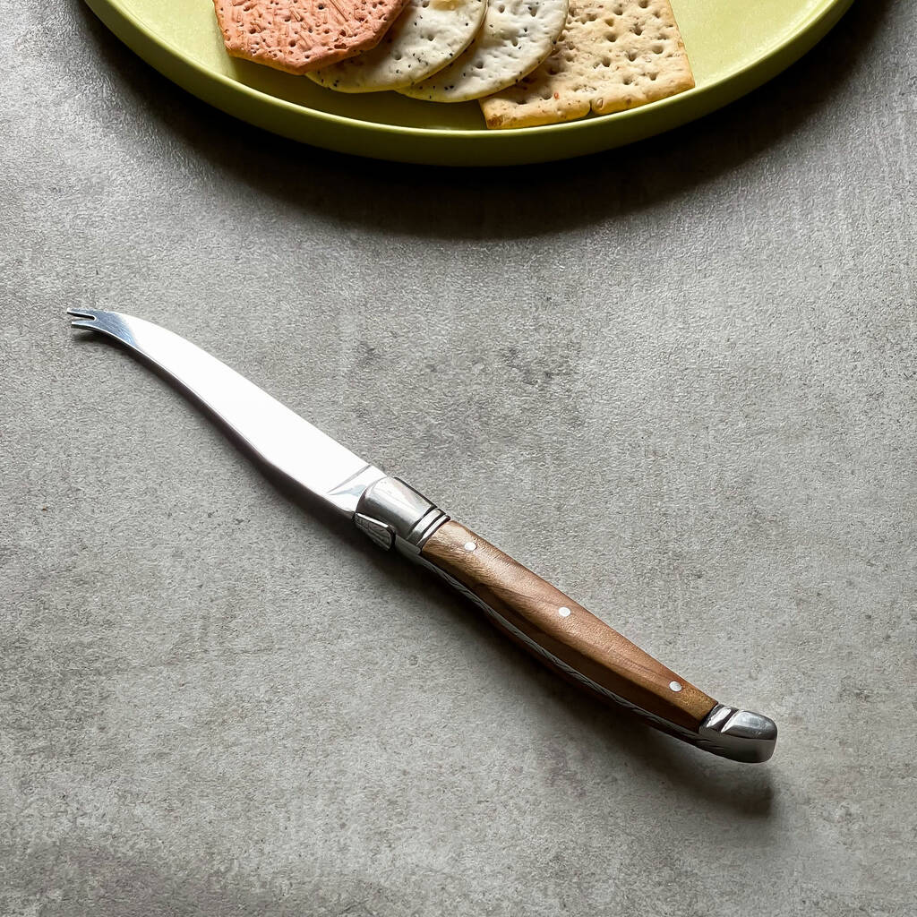 Olive Wood Handle Cheese Knife, 1 of 5