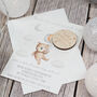 Teddy Bear Balloon Gender Reveal Invitation Magnet, thumbnail 1 of 5