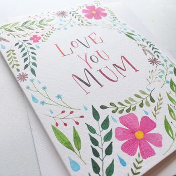 'Love You Mum' Mother's Day Card, 4 of 4