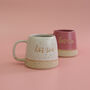 Hot Tea Handmade Ceramic Mug, White Or Pink Hottie Gift, thumbnail 1 of 7