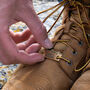 Personalised Solid Brass Hiking Boot Shoe Tags, thumbnail 5 of 12