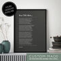 Personalised Use Your Own Poem Floral Poem Print, thumbnail 11 of 12