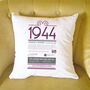 Personalised 80th Birthday Gift 1944 Cushion, thumbnail 7 of 9