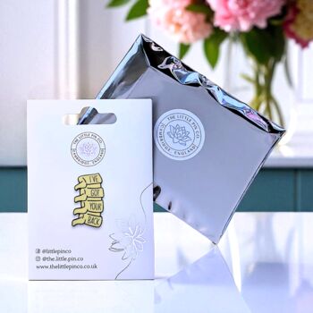 I've Got Your Back Spine Vertebrae Enamel Pin Badge, Medical Gifts For Physiotherapist, Chiropractor, Orthopaedic, 3 of 9