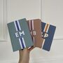 Personalised Faux Leather Stripe Travel Set, thumbnail 2 of 10