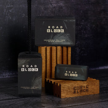 Mini Road Block Charcoal + Tea Tree + Black Spruce Soap, 7 of 7