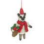 Handmade Felt Noel The Christmas Badger, thumbnail 1 of 2