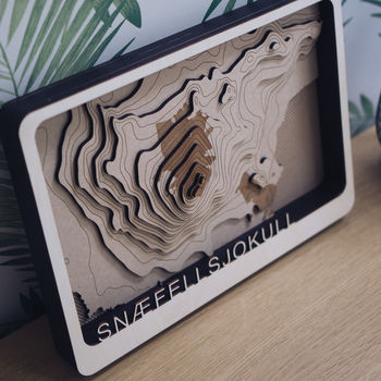 Your Location Multi Layer Topographic Wood Map, 4 of 7